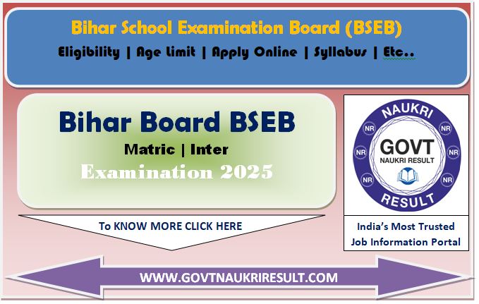  Bihar Board BSEB Class 10th Matric, Class 12th Inter Compartment Result 2025 