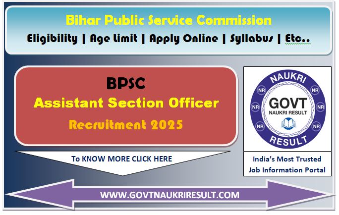  BPSC Assistant Section Officer ASO Admit Card 2025 