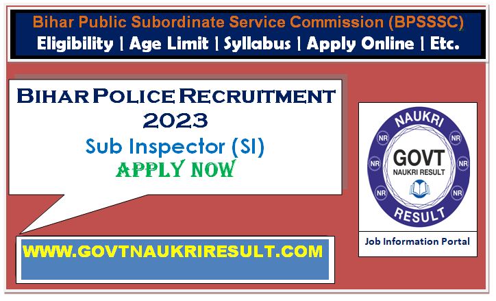  Bihar Police BPSSC SI PET Admit Card 2024 