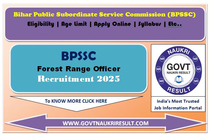  BPSSC Range Officer of Forest Admit Card 2025 