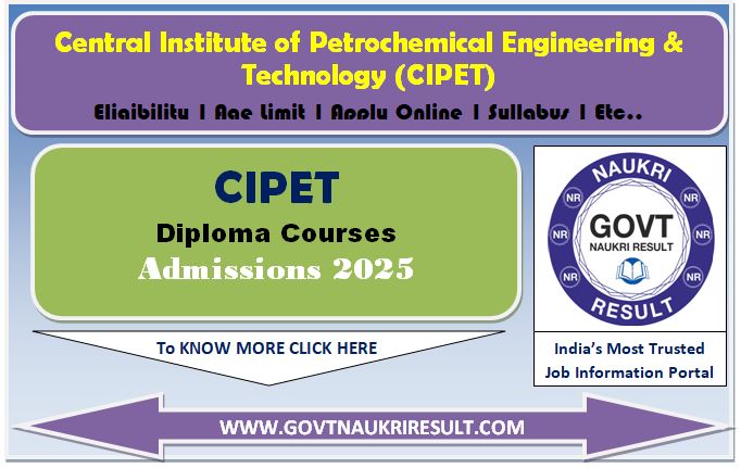  CIPET 2025 Admit Card 