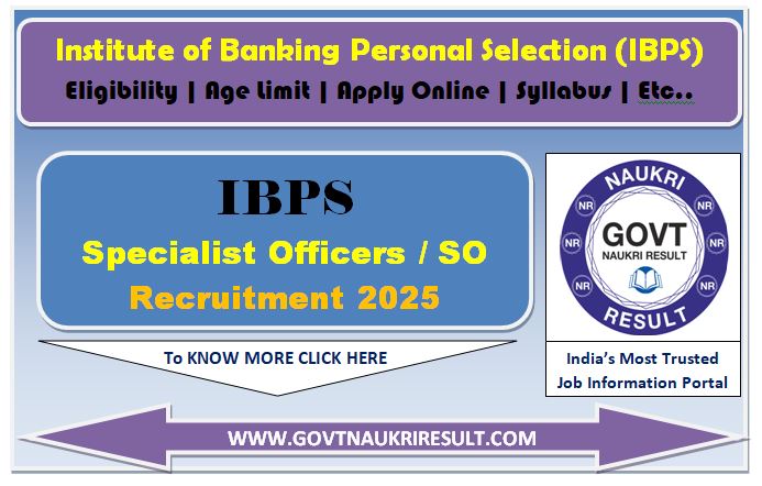  IBPS Specialist Officer SO 15th Admit Card 2025 