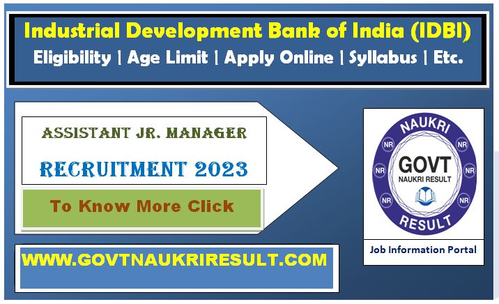  IDBI Bank Junior Assistant Manager Admit Card 2023  