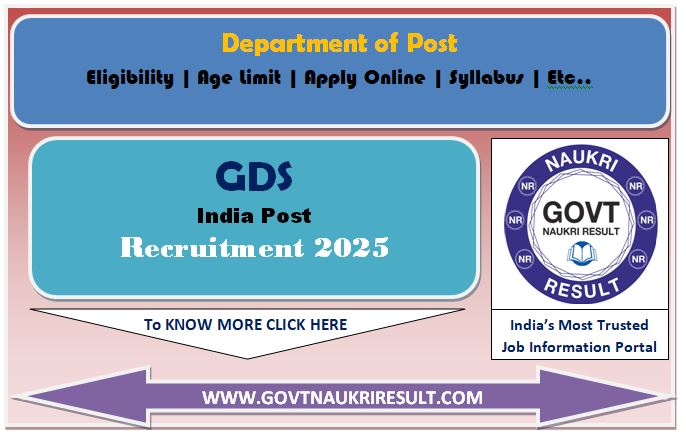  India Post GDS Result 2025 : 6th Merit List 