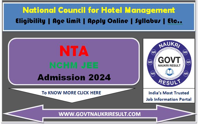  NTA NCHMJEE Admit Card 2024  