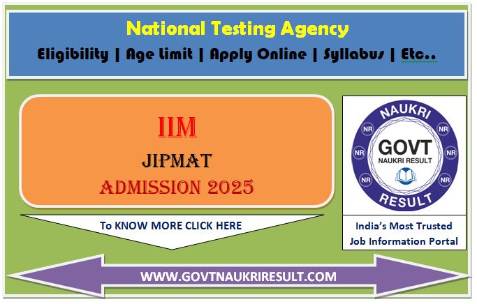  NTA JIPMAT 2025 Result 