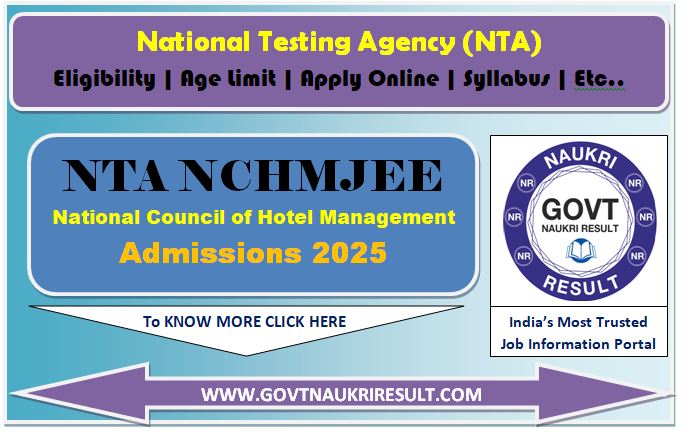  NTA NCHMJEE 2025 Result 