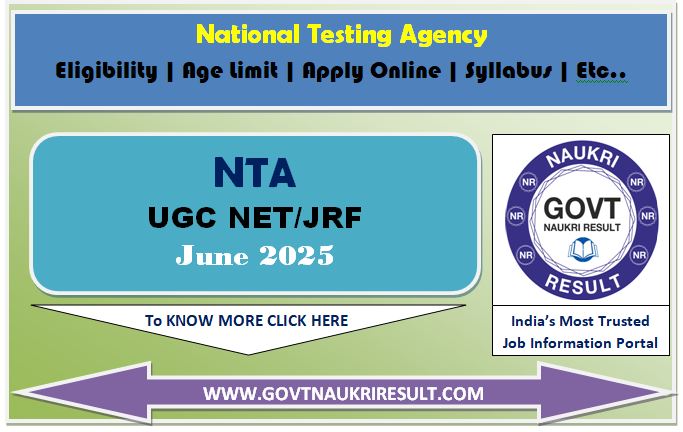  NTA UGC NET Result / Score Card 2025 