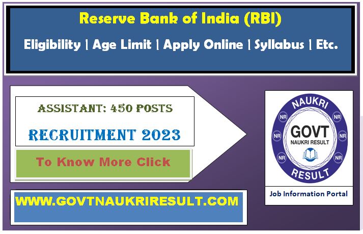  Reserve Bank of India RBI Assistant Pre Result 2023  