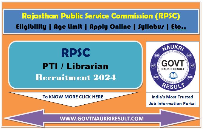  RPSC Librarian Result 2025 