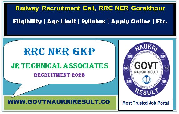  RRC Gorakhpur Junior Technical Associate JTA Online Form 2023  