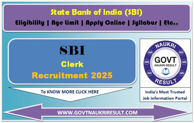  SBI Clerk Mains Result 2025 