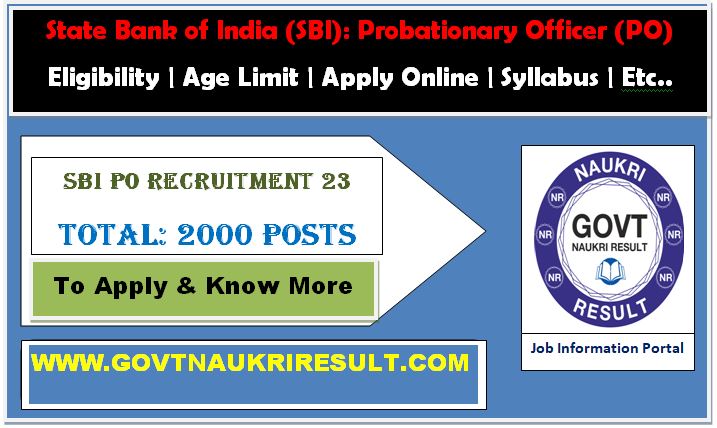  SBI PO Pre Phase I Result 2023  