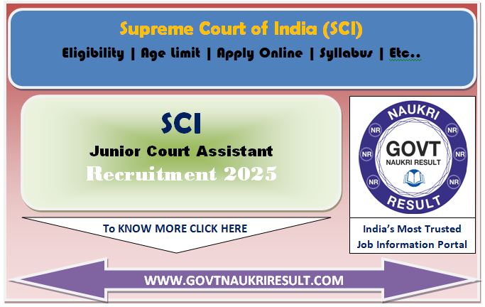  Supreme Court JCA Descriptive Test Admit Card 2025 