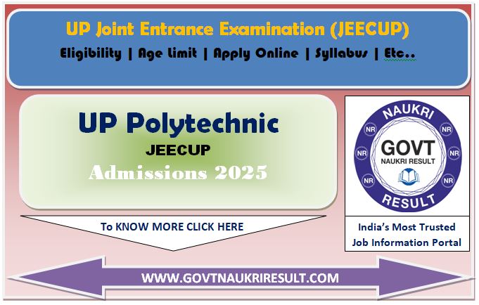  UP Polytechnic JEECUP 2025 Admit Card 