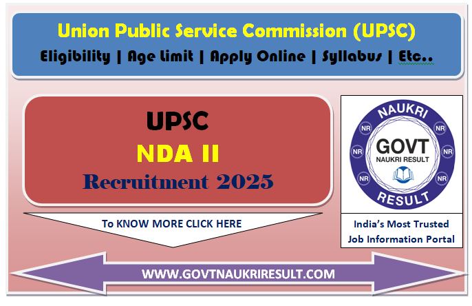  UPSC NDA II Result 2025 | Direct Link 