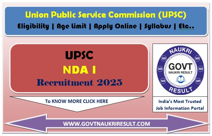  UPSC NDA I Final Result 2025 